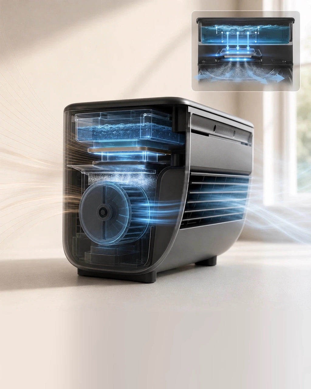 Aire Acondicionado Portátil TurboHielo 2 en 1