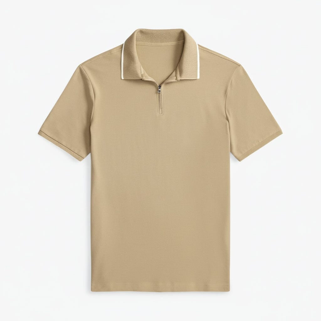 Classic Fit Stretch Mesh Polo Shirt