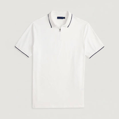 Classic Fit Stretch Mesh Polo Shirt