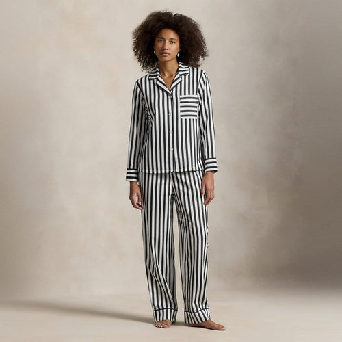 Polo Bear Cotton Sateen Pajama Set