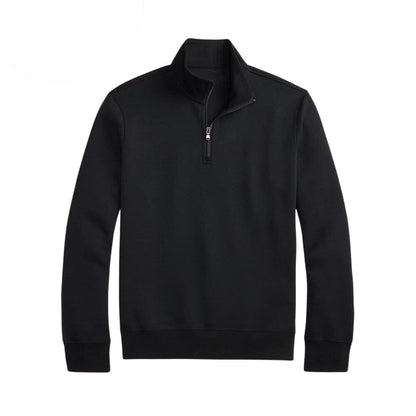 Double-Knit Mockneck Pullover
